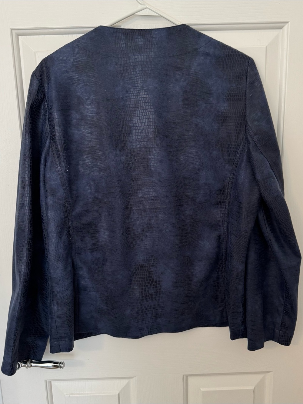 Alfred Dunner Navy Embellished Jacket - Picture 4 of 6